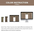 DIVA EN CAMINO DEC Outdoor Patio Curtain Waterproof Darkening Thermal Insulated Indoor Curtains for Bedroom, Porch, Living Room, Pergola, Cabana, W52 x L72, Camel Brown, Set of 2 Panels
