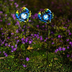 Outdoor Garden Solar Lights,Crab Outdoor Figurine Lights with Stakes,Waterproof Decorative Solar Decor for Patio,Yard,Lawn,Decorative Garden Stakes Present for Mom Women