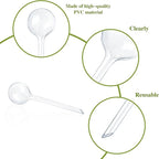 12 Pcs Large Plastic Self-Watering Bulbs,Clear Automatic Watering Globes,Clear Automatic Watering Bulbs for Plants,Graden,Flowers