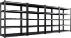 Set of 4 All Metal Garage Shelving-2050 lbs 5 Tier Storage Shelves,Adjustable Heavy Duty Metal Shelving Unit and Storage Large Rack,Utility Steel Shelf for Warehouse Industrial Pantry 71"x46"x20"