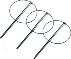 HiGift 3 Pack Peony Cages Support Stakes Ring for Garden, Round Plant Support for Outdoor (10" W x 17" H), Indoor Plant Cages Hoops Plant Rings for Tomatoes,Rose,Astilbes,Vine Indoor Potted Plants