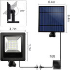 Solar Lights Outdoor Dusk to Dawn 4400mAh Solar Flood Lights Waterproof LED 3000K Spot Light for Yard, Street, Porch, Outside, Landscape Lighting, Warm White