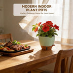 7/6.5/6/5.5/5 Inch Self Watering Pots, Plastic Flower Pots with Multi Mesh Drainage Holes and Deep Reservoir for Indoor Outdoor Garden Plants and Flowers (Black, 5/5.5/6/6.5/7)