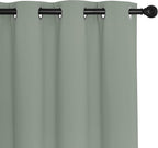 NICETOWN Blackout Room Divider Curtains for Sliding Glass Doors 102 Inches Long 1 Panel, Extra Wide Curtains for Doorway Patio Bedroom Living Room (Sage Green, 80Wx102L, 1 Panel)