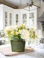 Briful 5 Size Galvanized Buckets Rustic Farmhouse Metal Bucket Galvanized Flower Bucket Plants Pot, Home Indoor Outdoor Decor Tin Planter, 3.7In/3.9 in/5.1In/5.9In/7.1In
