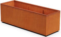 Plantercraft Large Rectangular Planters for Outdoor Plants – 72x24x24 Corten Steel Planter Box for Patios & Gardens | Extra Large Outdoor Planters, Fully Assembled, Heavy Duty 11-Gauge USA Steel