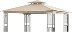 SCOCANOPY Replacement Gazebo Canopy for 10 x 12 Regency II Patio Gazebo Model L-GZ798PST,A101004104,A101004105,(Light Beige)