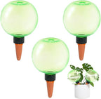 3pcs Large Plant Self Watering Globes, 17.5 oz Plastic Water Bulbs Top Fill, Plant Watering Devices System Slow Release Terracotta, Water Spikes Stakes for Indoor(3pack)