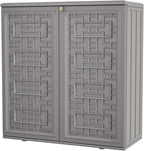 KINYING Outdoor Storage Cabinet Waterproof, Resin 60 Gallon Deck Box by KINYING