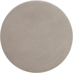 Christopher Knight Home Outdoor Round Side Table, U-Shaped Patio Garden Stool Coffee End Table,Decorative Accent Table for Patio,or Balcony,Lightweight Concrete Material,Light Gray