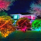 Smart Landscape Spotlights, Low Voltage IP67 Waterproof Outdoor Spot Lights Compatible with APP/Remote Control Color Changing Lights for Yard Garden Pathway Lawn Tree Festival 6 Pack