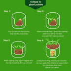 Delxo 5 Pack 7 Gallon Potato Growing Bags, Planter Garden Grow Bags with Flap, Double Layer Breathable Nonwoven Cloth for Planting,Vegetable,Tomato,Aeration Fabric Pots with Handles Green