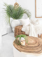 Artificial Palm Fronds Set of 5, 34 Inch Plastic Greenery