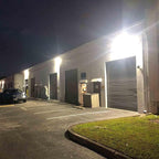 HYPERLITE LED Wall Pack Light 120W with Dusk to Dawn Photocell and Glass Lens LED Security Flood Commercial and Industrial Outdoor LED Wall Lights Out Door for House Warehouses UL Listed
