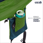 Camping Hammock, Single Lightweight Nylon in Marine Cedar