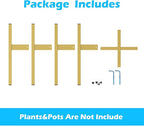 Heavy Plant Stand for 10"-16" Plant Pot Indoor Outdoor Corner, Adjustable Metal Heavy Duty for Large Pot (Golden 1 Pack)