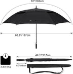 G4Free 47/54/62/68/72 Inch Automatic Open Golf Umbrella Oversize Extra Large Double Canopy Vented Windproof Waterproof Stick Umbrellas