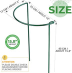 LEOBRO 12PCS Plant Supports, Peony Cages and Supports, Plant Stakes, Plant Support Stakes for Indoor Plants, Outdoor Plants, Monstera Hydrangea Support Cage, 10" W x 15.8" H