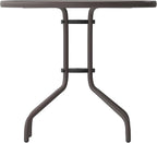 Flash Furniture Bellamy 31.5'' Round Indoor/Outdoor Tempered Glass Metal Frame Side Table, Bronze