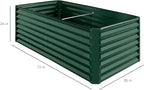 Best Choice Products 6x3x2ft Outdoor Metal Raised Garden Bed, Deep Root Box Planter for Vegetables, Flowers, Herbs, 269 Gallon Capacity, 100% Non Toxic Materials - Dark Green