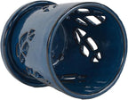 W&W Orchid Pot with Holes and Saucer for Repotting, Blue, 5.5 Inch
