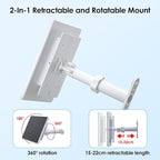 6W Solar Panel for Ring Spotlight Cam Battery & Stick Up Cam Battery, High-Efficiency Solar Charger with 360° Adjustable Retractable Bracket & 10ft Cable