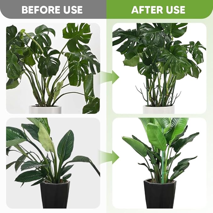 Garden Stakes: 10 Stackable Green Plastic Plant Support Poles