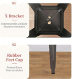 FDW Metal Bar Stools Set of 4 Counter Height Bar Stools 24 Inches Industrial Bar Chairs Patio Stool Stackable Backless Stool Indoor Outdoor Metal Kitchen Stools Bar Chairs (Bronze, 24")