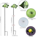 Outdoor Garden Solar Lights,3Pack Decorative Solar Lights for Garden Decor, Tropical Fish Backyard Decor,Led Solar Lights with Stakes for Yard Landscape Patio(21.3''H)
