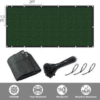 Decorative Fence Privacy Screen, 6 ft x 92 ft HDPE Mesh, 90% Blockage