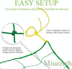 Trellis Netting for Climbing Plants - Heavy Duty Garden Trellis Netting for Cucumber, Vine, Fruits & Vegetables Tomato Plants Trellis Net, Climbing Vining Plants (1-Pack 8.2' x 6.6'Ft)