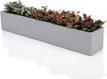 14.5-Inch Grey Rectangle Concrete Succulent Planter Windowsill Boxes