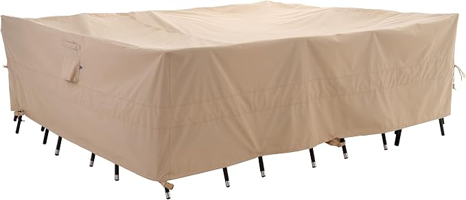 WJ-X3 Large Patio Furniture Cover Waterproof, Rectangular Outdoor Table Chair by WJ-X3