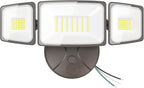 Onforu 75W Flood Lights Outdoor, 7000LM Brightness Security Lights Switch Controlled, 3 Adjustable Heads, IP65 Waterproof, 6500K Wall Mount Exterior LED Flood Light