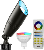 Spotlights: 12V RGB+CCT Low Voltage Landscape Lights, Die-Cast Aluminum, 5W