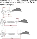 LOVE STORY Custom Size 17'x24'x29.4' Turquoise Blue Sun Shade Sail Right Triangle Sunshade Fabric Awning Canopy for Patio Backyard Carport Pergola (Customized)