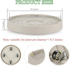 2 Pack Plant Caddy with Wheels, 10" Rolling Plant Stand 165 LBS Heavy Duty with Hidden 360 ° Rotating Silent Wheel Wheels for Outdoor Indoor Large Plant Pots, Flower Pot, Patio