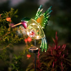 DREAMYSOUL Outdoor Solar Garden Lights, Hummingbird Solar Lights for Outdoor Patio Yard Pathway, Hummingbird Gifts for Women Mom Grandma