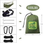 Miztli Camping Hammock with Net and Rain Fly, Portable Lightweight Outdoor Hammock Tree Travel Backpacking Hammock Tent with 20Ft(Total) Tree Straps, Perfect for Camping Hiking Yard Adventure Survival