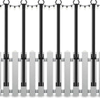 6 Pack String Light Poles,5Ft Light Poles for Outside String Lights,Outdoor Lights Pole with Fork,Metal Poles Stand for Patio Deck Backyard
