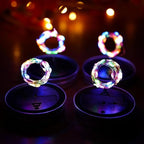 String Lights Solar Mason Jar Lid Lights, 12 Pack, Multicolor, 30 LEDs