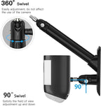 HOLACA 2-in-1 Wall Mount Bracket for Stick Up Cam Pro Solar Panel, Spotlight Cam Pro/Plus and Stick Up Cam Battery/Wired Outdoor Mount Accessories for Ring Super Solar Panel (Black)