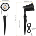 Low Voltage Landscape Lights Outdoor: 7W 700LM LED Landscape Lighting with Connectors for Tree Garden Yard Pathway | 12V 24V Warm White 2700K Spotlights | IP65 Waterproof | 6 Pack