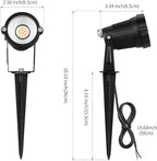 Low Voltage Landscape Lights Outdoor: 7W 700LM LED Landscape Lighting with Connectors for Tree Garden Yard Pathway | 12V 24V Warm White 2700K Spotlights | IP65 Waterproof | 24 Pack