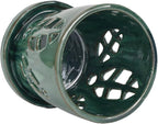 W&W Orchid Pot with Holes and Saucer for Repotting, Green Mix, 5.5 Inch