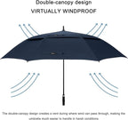 G4Free 47/54/62/68/72 Inch Automatic Open Golf Umbrella Oversize Extra Large Double Canopy Vented Windproof Waterproof Stick Umbrellas