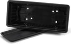 Fasmov 7 Pack 17 Inches Flower Window Box Plastic Vegetable Planters with Trays Vegetables Growing Container Garden Flower Plant Pot with 7 Pcs Plant Labels for Balcony, Patio, Garden, Black