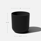 Veradek Mason Series Lima Planter - Round Planter for Indoor or Outdoor Porch/Garden | Made from Plastic-Stone Composite with Drainage Holes | Modern Décor for Succulents, Flowers, Small Plants
