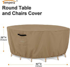 Tempera Patio Table Cover, Sectional Sofa, Dining Set Cover Outdoor, Anti-Fading - Image 2