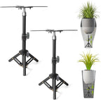 AZEAM Adjustable Plant Risers for Inside Pots, 2 PCS Planter Inserts Fillers for Large Flower Pots, Height Planter Lifter Stand for Outdoor Indoor Plants, 12"- 16" Raise with 4"-12" Top Support